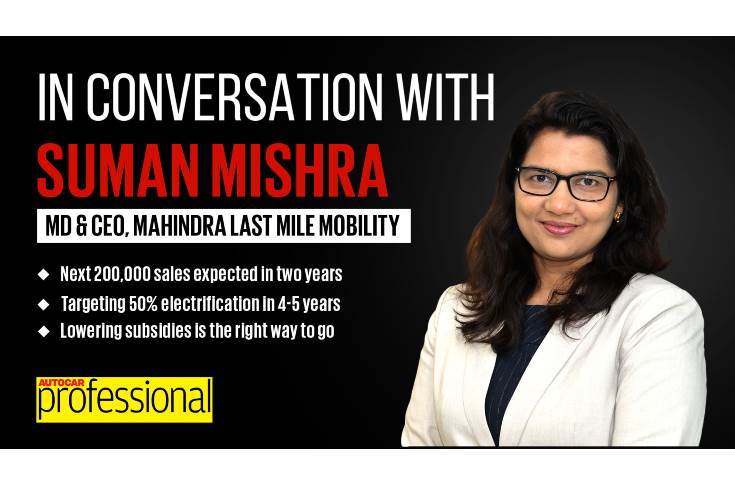 Mahindra Last Mile Mobility targets 2 lakh EV sales in the next two years