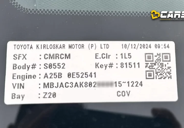 Check / Decode Toyota Car Manufacturing Date & VIN Number